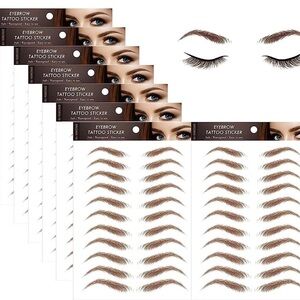 Natural Brown Eyebrow Tattoo Stickers